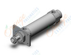 SMC CDM2F40-75Z cyl, rnd body, dbl act, sw cap, CM2/CM3 ROUND BODY CYLINDER***