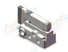 SMC VQ2300-51-02 valve, 3 position, plug-in(dc), VQ2 SOL VALVE 4 WAY