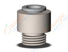SMC KQ2S08-02NP fitting, hex hd male connector, KQ2 FITTING (sold in packages of 10; price is per piece)