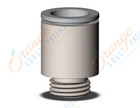 SMC KQ2S12-G02N fitting, male conn w/hex head, KQ2 FITTING (sold in packages of 10; price is per piece)