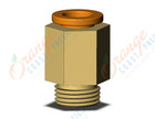 SMC KQ2H07-01AP fitting, male connector, KQ2 FITTING (sold in packages of 10; price is per piece)