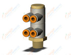 SMC KQ2ZD01-34A fitting, dble br uni male elbo, KQ2 FITTING (sold in packages of 10; price is per piece)
