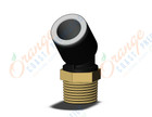 SMC KQ2K12-03AS-X35 fitting, 45 deg male elbow, KQ2 FITTING (sold in packages of 10; price is per piece)