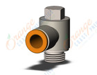 SMC KQ2V07-34NP fitting, male universal elbow, KQ2 FITTING (sold in packages of 10; price is per piece)