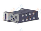 SMC VV5FS4-01FD-041-04T mfld, w/connector, vfs4000, VV*FS* MANIFOLD VFS SERIES