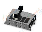 SMC VV5FS2-01-051-02N-E1 mfld, vfs2000 base mt plug-in, VV*FS*MANIFOLD VFS SERIES