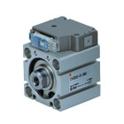 SMC CVQB32-100-5MZ compact cyl w/valve, CVQ COMPACT CYLINDER W/VALVE