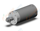 SMC CDG1BA100TN-125Z cyl, air, dbl actver, CG/CG3 ROUND BODY CYLINDER