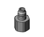 SMC KKA4P-04F-1 s coupler, stainless steel, KKA S COUPLERS