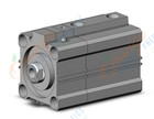 SMC CDLQB50TF-25D-B-M9PWLS cyl, compact w/lock sw capable, CLQ COMPACT LOCK CYLINDER