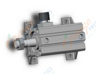 SMC CDBQ2L40-25DCM-RL cyl, compact, locking, sw cap, CBQ2 CYLINDER COMPACT LOCKING