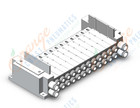 SMC SS5Y7-10S0-12B-N11 manifold, NEW SY5000 MFLD