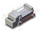 SMC VV5QC11-08C4FD0-D0N mfld, plug-in, d-sub connector, VV5QC11 MANIFOLD VQC 5-PORT