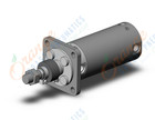 SMC CDG1FA63-75KZ cyl, air, dbl acting, CG/CG3 ROUND BODY CYLINDER