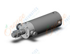 SMC CDG1UN50-75Z cyl, air, dbl acting, CG/CG3 ROUND BODY CYLINDER