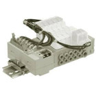 SMC SS5Y3-45-05BS-N3 mfld, din rail mt, sy3000, SS5Y3 MANIFOLD SY3000