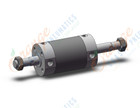 SMC CDG1WBN63-25Z cyl, air, dbl acting, dbl rod, CG/CG3 ROUND BODY CYLINDER