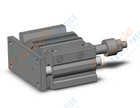 SMC MGPL63-50AZ-M9NSAPC-XC8 cylinder, MGP COMPACT GUIDE CYLINDER