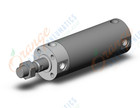 SMC CG1BN50TN-75Z base cylinder, CG/CG3 ROUND BODY CYLINDER