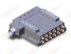 SMC SS5V4-W10CD-04B-C10 mfld, plug-in, circular conn., SS5V4 MANIFOLD SV4000