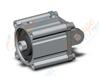 SMC CDQ2D100-45DCZ cylinder, CQ2-Z COMPACT CYLINDER