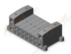SMC VV8016-02F-SD0-W1 manifold, iso, VV81* MFLD ISO SERIES
