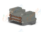 SMC SS5V1-10FD2-05B-C4-D mfld, plug-in, d-sub connector, SS5V1 MANIFOLD SV1000