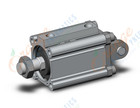 SMC CDQ2D40-30DCMZ-M9BL cylinder, CQ2-Z COMPACT CYLINDER