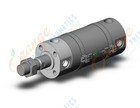 SMC CDG1BN50TN-50Z-A90L cylinder, CG/CG3 ROUND BODY CYLINDER