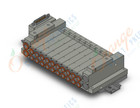 SMC SS5V2-10FD1-10D-C8-D mfld, plug-in, d-sub connector, SS5V2 MANIFOLD SV2000