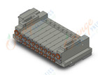 SMC SS5V2-10FD2-09BS-N7-D0 mfld, plug-in, d-sub connector, SS5V2 MANIFOLD SV2000