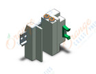 SMC SS5Z3-60PHD1-03D-P mfld, plug-in w/power supply, SS5Z3 MANIFOLD SZ3000