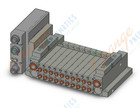 SMC SS5V1-W10S1DAND-10BS-N1 mfld, plug-in, SS5V1 MANIFOLD SV1000