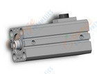SMC CBQ2B25-20DC-HN cyl, compact, locking, CBQ2 CYLINDER COMPACT LOCKING***