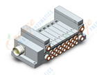 SMC VV5Q21-07C8M0-W mfld, plug-in, vq2000, VV5Q* MANIFOLD VQ 4/5 PORT