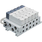 SMC VV5Q51-1003LU1-W mfld, plug-in, vq5000, VV5Q51/55 MANIFOLD