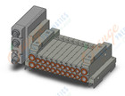 SMC SS5V1-W10S1EAND-09B-N7-D0 mfld, plug-in, SS5V1 MANIFOLD SV1000