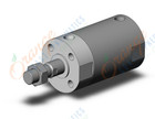 SMC CG1ZN63-25Z base cylinder, CG/CG3 ROUND BODY CYLINDER