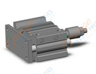 SMC MGPL63-30BZ-XC8 cylinder, MGP COMPACT GUIDE CYLINDER