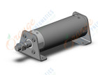 SMC CG1LA80-150Z cylinder, CG/CG3 ROUND BODY CYLINDER