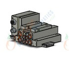 SMC SS5V1-W16SA2WD-02B-C6 mfld, plug-in w/si unit, SS5V1 MANIFOLD SV1000