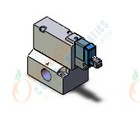 SMC SYJ714-6LN-02 valve, sol, base mt (dc), SYJ700 SOLENOID VALVE 3/PORT