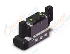SMC VFR5300-3FZ-04N valve dbl plugin base mount, VFR5000 SOL VALVE 4/5 PORT