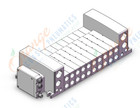 SMC VV5QC41-1003TSDA mfld, plug-in,, VV5QC41 MANIFOLD VQC 5-PORT