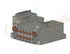 SMC SS5V1-10FD1-05BS-N1 mfld, plug-in, d-sub connector, SS5V1 MANIFOLD SV1000