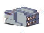 SMC SS5V3-10FD2-02D-C6 mfld, plug-in, d-sub connector, SS5V3 MANIFOLD SV3000