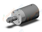 SMC CDG1ZN63TN-25Z base cylinder, CG/CG3 ROUND BODY CYLINDER