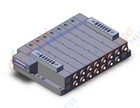 SMC SS5V4-10FD2-07US-N9 mfld, plug-in, d-sub connector, SS5V4 MANIFOLD SV4000