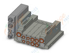 SMC SS5V2-W10S1DBND-04BS-C6 mfld, plug-in, SS5V2 MANIFOLD SV2000