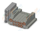 SMC SS5V2-W10S1DBND-04BS-N7 mfld, plug-in, SS5V2 MANIFOLD SV2000